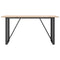vidaXL Dining Table O-Frame 140x80x75 cm Solid Wood Pine and Steel