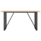 vidaXL Dining Table O-Frame 160x80x75 cm Solid Wood Pine and Steel
