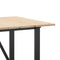 vidaXL Dining Table O-Frame 160x80x75 cm Solid Wood Pine and Steel