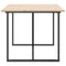 vidaXL Dining Table O-Frame 180x90x75 cm Solid Wood Pine and Steel