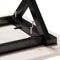 vidaXL Coffee Table X-Frame 60x60x40 cm Solid Wood Pine and Steel