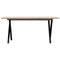 vidaXL Coffee Table X-Frame 100x50x45 cm Solid Wood Pine and Steel