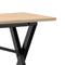 vidaXL Coffee Table X-Frame 160x40x45 cm Solid Wood Pine and Steel