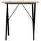 vidaXL Dining Table X-Frame 70x70x75 cm Solid Wood Pine and Steel