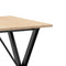 vidaXL Dining Table X-Frame 70x70x75 cm Solid Wood Pine and Steel