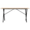 vidaXL Dining Table X-Frame 140x80x75 cm Solid Wood Pine and Steel