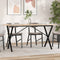 vidaXL Dining Table X-Frame 140x80x75 cm Solid Wood Pine and Steel