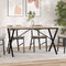 vidaXL Dining Table X-Frame 160x80x75 cm Solid Wood Pine and Steel