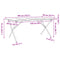 vidaXL Dining Table X-Frame 180x90x75 cm Solid Wood Pine and Steel