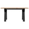 vidaXL Coffee Table Y-Frame 80x50x40 cm Solid Wood Pine and Steel