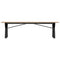 vidaXL Coffee Table Y-Frame 160x40x45 cm Solid Wood Pine and Steel