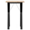 vidaXL Dining Table Y-Frame 50x50x75 cm Solid Wood Pine and Steel