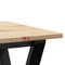vidaXL Dining Table Y-Frame 50x50x75 cm Solid Wood Pine and Steel