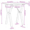 vidaXL Dining Table Y-Frame 70x70x75 cm Solid Wood Pine and Steel
