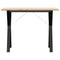 vidaXL Dining Table Y-Frame 100x50x75 cm Solid Wood Pine and Steel