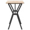 vidaXL Dining Table Y-Frame 100x50x75 cm Solid Wood Pine and Steel