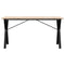 vidaXL Dining Table Y-Frame 140x80x75 cm Solid Wood Pine and Steel