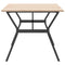 vidaXL Dining Table Y-Frame 180x90x75 cm Solid Wood Pine and Steel