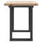 vidaXL Coffee Table O-Frame 110x40x45.5 cm Solid Wood Pine and Steel