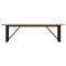 vidaXL Coffee Table O-Frame 160x40x45.5 cm Solid Wood Pine and Steel