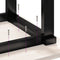 vidaXL Dining Table O-Frame 60x60x75.5 cm Solid Wood Pine and Steel