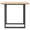 vidaXL Dining Table O-Frame 80x80x75.5 cm Solid Wood Pine and Steel