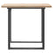 vidaXL Dining Table O-Frame 90x90x75.5 cm Solid Wood Pine and Steel