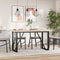 vidaXL Dining Table O-Frame 160x80x75.5 cm Solid Wood Pine and Steel