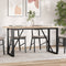 vidaXL Dining Table O-Frame 160x80x75.5 cm Solid Wood Pine and Steel