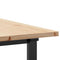 vidaXL Dining Table O-Frame 180x90x75.5 cm Solid Wood Pine and Steel