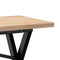 vidaXL Coffee Table X-Frame 160x40x45.5 cm Solid Wood Pine and Steel