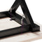 vidaXL Coffee Table X-Frame 160x40x45.5 cm Solid Wood Pine and Steel