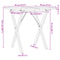 vidaXL Dining Table X-Frame 70x70x75.5 cm Solid Wood Pine and Steel