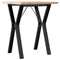 vidaXL Dining Table Y-Frame 60x60x75.5 cm Solid Wood Pine and Steel
