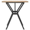 vidaXL Dining Table Y-Frame 70x70x75.5 cm Solid Wood Pine and Steel