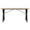 vidaXL Dining Table Y-Frame 140x80x75.5 cm Solid Wood Pine and Steel
