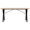 vidaXL Dining Table Y-Frame 160x80x75.5 cm Solid Wood Pine and Steel