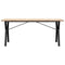 vidaXL Dining Table Y-Frame 180x90x75.5 cm Solid Wood Pine and Steel