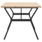 vidaXL Dining Table Y-Frame 180x90x75.5 cm Solid Wood Pine and Steel