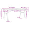 vidaXL Dining Table Y-Frame 180x90x75.5 cm Solid Wood Pine and Steel