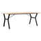 vidaXL Dining Table Y-Frame 200x100x75.5 cm Solid Wood Pine and Steel