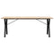 vidaXL Dining Table Y-Frame 200x100x75.5 cm Solid Wood Pine and Steel