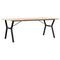 vidaXL Dining Table Y-Frame 200x100x75.5 cm Solid Wood Pine and Steel