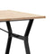 vidaXL Dining Table Y-Frame 200x100x75.5 cm Solid Wood Pine and Steel