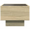 vidaXL Side Table with LED Sonoma Oak 40x40x30 cm Engineered Wood