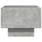 vidaXL Side Table with LED Concrete Grey 40x40x30 cm Engineered Wood