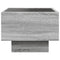 vidaXL Side Table with LED Grey Sonoma 40x40x30 cm Engineered Wood