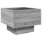vidaXL Side Table with LED Grey Sonoma 40x40x30 cm Engineered Wood