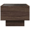 vidaXL Side Table with LED Brown Oak 40x40x30 cm Engineered Wood