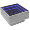 vidaXL Coffee Table with LED Grey Sonoma 50x50x30 cm Engineered Wood